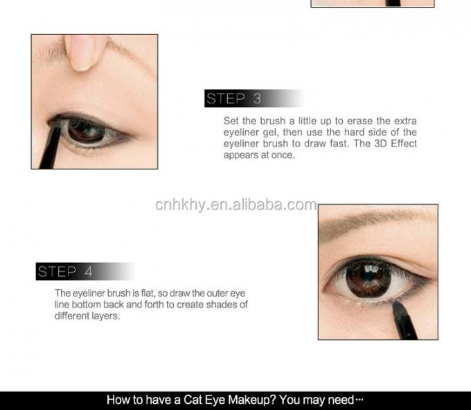 Waterproof Eyeliner Pen Makeup Mata tahan lama Clip Ultra-halus Alat tahan keringat Cairan 6