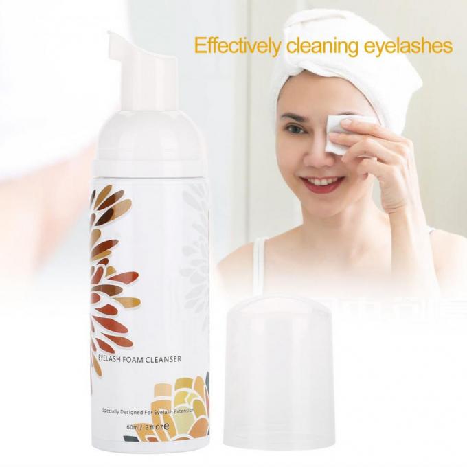 Custom Private Label Logo Lash Wash Pembersih bulu mata Shampoo Produk Bentuk cair untuk wajah 4