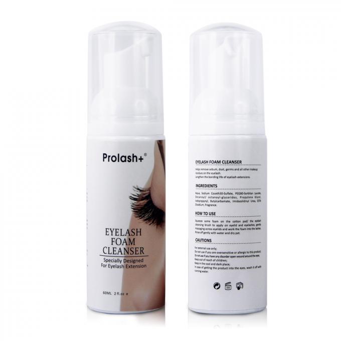 Custom Private Label Logo Lash Wash Pembersih bulu mata Shampoo Produk Bentuk cair untuk wajah 9