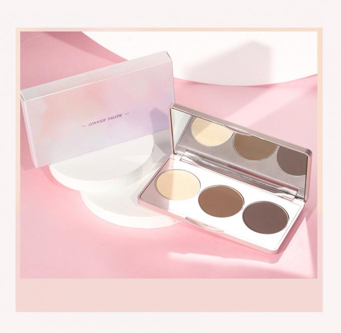 Glitter Metallic Campuran Warna Eye Shadow Palette Elegant Satin Matte Bahan Mineral 5