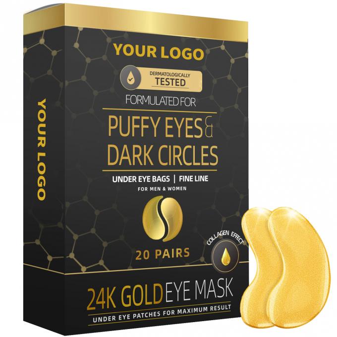 Sheet Form 24k Gold Collagen Eye Mask Solusi Utama untuk Garis Mata dan Kelelahan 0