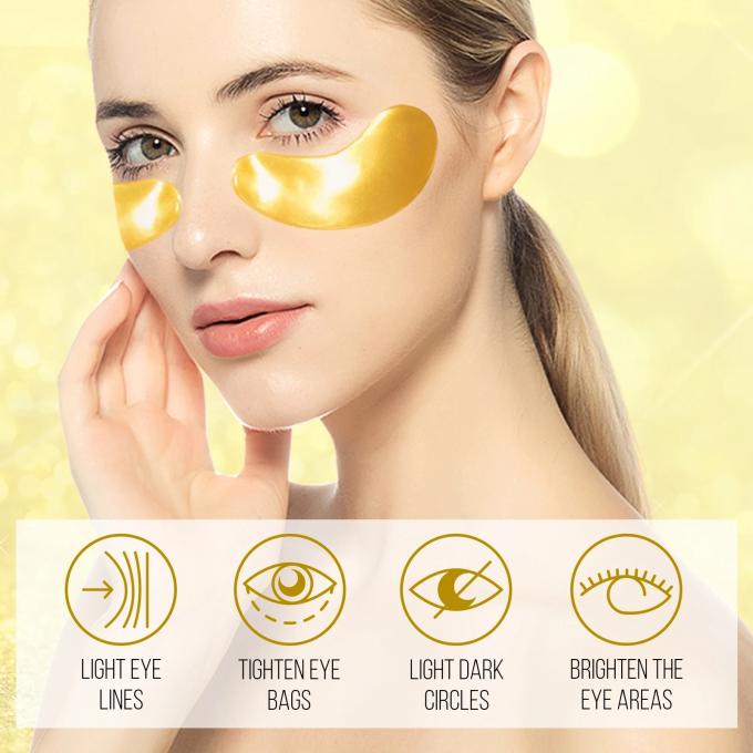 Sheet Form 24k Gold Collagen Eye Mask Solusi Utama untuk Garis Mata dan Kelelahan 1