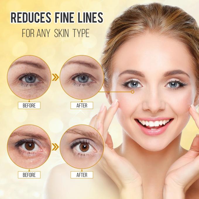 Sheet Form 24k Gold Collagen Eye Mask Solusi Utama untuk Garis Mata dan Kelelahan 3