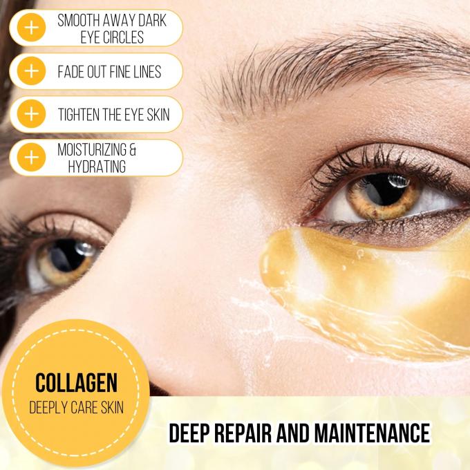 Sheet Form 24k Gold Collagen Eye Mask Solusi Utama untuk Garis Mata dan Kelelahan 2