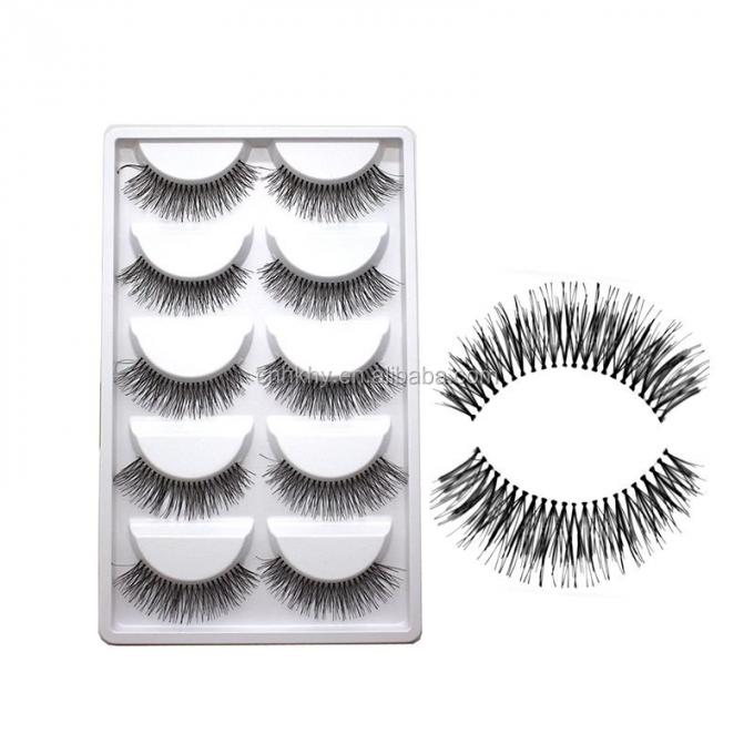Tingkatkan permainan make-up Anda dengan 5 pasang bulu mata palsu A21 dan gaya panjang alami 0