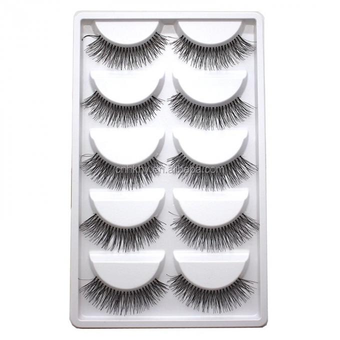 Tingkatkan permainan make-up Anda dengan 5 pasang bulu mata palsu A21 dan gaya panjang alami 2