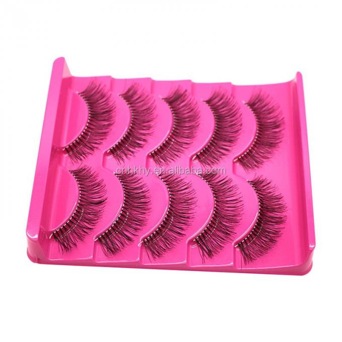 Tingkatkan permainan make-up Anda dengan 5 pasang bulu mata palsu A21 dan gaya panjang alami 4